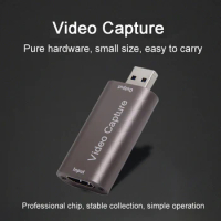 Audio Video Capture Card 60fps, 4K HDMI-compatible USB 3.0 2.0 Reliable Video Converter For Game Streaming Live Broadcasts