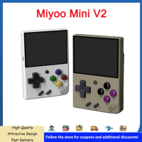 MIYOO Mini V2 - Portable Handheld Game Console with 2.8 Inch Full Fit IPS Screen Linux System MIYOO Linux Games Classic Emulator