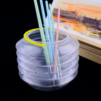 洗筆桶 透明可折疊洗筆桶塑料筒美術用伸縮水桶洗筆筒繪畫涮筆筒水彩桶水粉便攜寫生水桶【MJ14388】