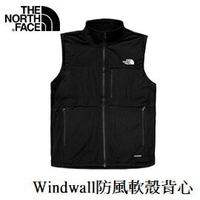 [ THE NORTH FACE ] 男 Windwall防風軟殼背心 黑 / NF0A4UAXJK3