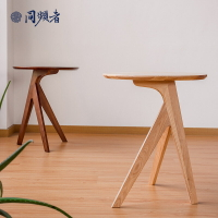 邊桌 邊几 茶几同頻者 北歐簡約實木小茶幾家用客廳沙發邊幾 白蠟木/通體打磨