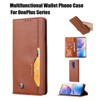 Multifunction Card Slot Phone Case For OnePlus 6 7 8 Pro OnePlus 6 7 8 Genuine Leather Wallet Case For OnePlus 6T 7T Pro Case