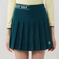 Golfist Autumn Spring Women Golf Short Skirt with Pocket Pleated Elastic Waist Tennis Skirt Workout Running Athletic Skort