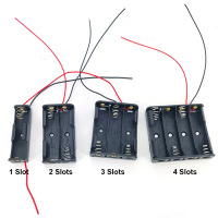 กล่องเก็บแบตเตอรี่ไฟฟ้า 1 2 3 4 ช่องใส่ AA 2AA 3AA 4AA 3v 4.5v 6v, ที่ใส่กล่อง, 5x, TH2H
