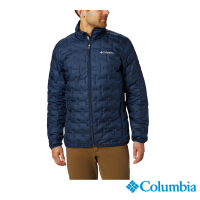 【Columbia 哥倫比亞 官方旗艦】男款-Delta RidgeOmni-Heat鋁點保暖羽絨立領外套-深藍(UWE09550NY/HF)