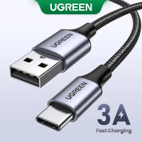 สายเคเบิลข้อมูล USB Type C, UGREEN, สำหรับ infinix note 30, xiaomi 11t, 12t, SAMSUNG S24, S23, S22,