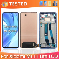 6.55''For Xiaomi Mi 11 Lite 5G For Mi 11 Lite M2101K9G LCD Display Touch Screen Digitizer Assembly R