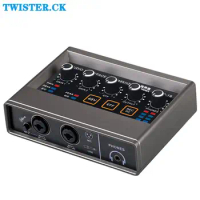 Q-16 Professional recording sound card Optimized Audio Interface Lightweight and simple Plug In Delay Free Monitoring DSP Effect