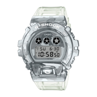 CASIO卡西歐 G-SHOCK 冰酷迷彩 金屬錶圈 半透明錶帶 GM-6900SCM-1_49.7mm