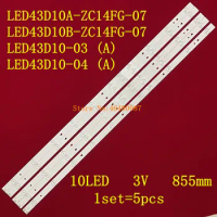 LED43D10A-ZC14FG-07 4pcs + LED43D10B-ZC14FG-07 1pcs LED43D10-03 (A) 4pcs + LED43D10-04 (A) 1pcs 50PCS 100%NEW