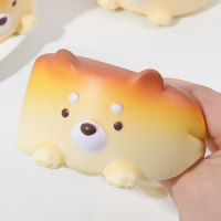 Cartoon Puppy Cake Shape Squishy Popping Fidgets Toy Anti-Stress Stress Relief New Year Kids Gifts