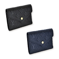 LV Louis Vuitton VICTORINE 皮革三折釦式錢包(2色)