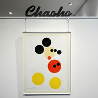 免運速發開發票 米老鼠裝飾畫Damien hirst藝術家版畫 米奇米妮潮流波點臥室掛畫