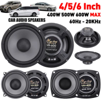 4/5/6Inch Car HiFi Speakers 400/500/600W 2-Way Auto Audio Music Stereo Subwoofer Full Range Frequency Automotive Speakers