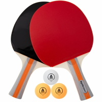 得力安格耐特F2310乒乓球拍直拍兵乓球拍橫拍乒乓球拍送3個球