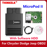 MicroPod II Micropod 2 Micropod2 V17.04.27 with HDD For Chrysler/Dodge/Jeep OBD2 Car Diagnostic Tool Offline Programmer Scanner