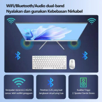 Huaiwen Komputer Pc All-In-One Intel Core I5-8400, Ram 16Gb Ssd 1Tb M.2 Keyboard Putih Pasti Ori