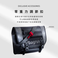 【Bagrun】黑潮硬派郵差包 男生 側肩包 後背包 斜背包 書包 包包(都會極黑/虎斑迷彩)