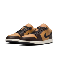【NIKE 耐吉】運動鞋 籃球鞋 男鞋 AIR JORDAN 1 LOW SE 棕色 喬丹 AJ1 低筒 緩震(HQ3603201)