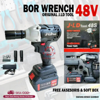 Cordless Impact Wrench 48V / Bor Pembuka Baut Dan Kunci BOR JLD 48S