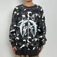 Sweater BAPE SHARK HOLOGRAM CITY CAMO GLOW IN THE DARK SWEATSHIRT 100% ORIGINAL XXL