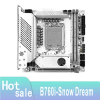 B760i Motherboard LGA 1700 Support Core 12th 13th DDR4 3200mhz RAM Latest mini itx B760i-Snow Dream