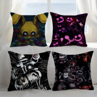 FNAF Five Nights at Freddy's หมอนข้างผ้าพลัชเนื้อนุ่ม พิมพ์ลายสองด้าน ของขวัญสำหรับใช้ในบ้าน รุ่น HO