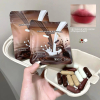 12-Color Chocolate Lipstick Capsule Set: Natural, Long-Lasting, Mini Transfer-Free, Matte T2X2