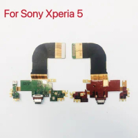 Original Type-C USB Charger Charging Port Charge Dock Connector Flex Cable For Sony Xperia 5 X5 J8210 J9210 Replacement
