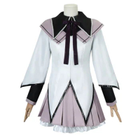Hemixush Puella Magi Madoka Magica Cosplay Akemi Homura Costume Party UInform Suit