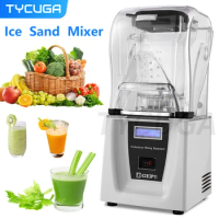 Heavy Duty Commercial Grade Timer Blender Mixer Juicer Fruit Food Processor Ice Smoothies Electric Blender 1800W 20000RPM 110V