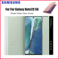 Original Samsung Galaxy Note20 5G Smart Clear View Cover Clamshell Smart Sleep Case Protective Case (EF-ZN980CBEG)