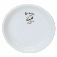 小禮堂 史努比 日製 陶瓷圓盤 點心盤 咖啡盤 金正陶器 (白 領結)