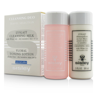 希思黎 Sisley - 潔膚旅行精選套組: 百合花保濕潔膚乳 100ml/3oz +花香化妝水 100ml/3oz