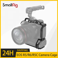 SmallRig EOS R5 R6 R5C Camera Cage for Canon EOS R5/R6/R5C with BG-R10 Battery Grip Aluminum Film Movie Making Camera Video Cage