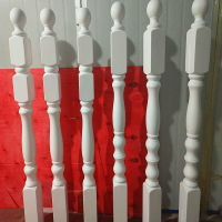 實木樓梯扶手樓梯立柱飄窗陽臺護欄欄桿實木扶手彎頭大柱烤漆