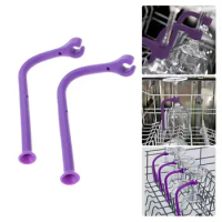 4 Pieces/set of Flexible Silicone Stemware Saver Wine Fixed Rack Dishwasher Rack Wine Glass Rack Bar Kitchen Tools