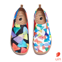 uin 西班牙原創設計 女鞋 三角糖休閒鞋W1109553(彩繪)