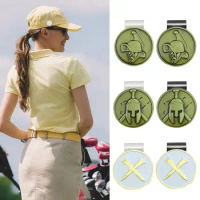 Ball Marker Hat Clip Metal Golf Ball Marker with Hat Clip Golf Accessories for Men Women Golfer for Golf Hats Pants Gloves Bags