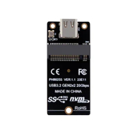 NVME to USB 3.2 Type-C Adapter M2 NVME SSD Adapter ASM2364 USB 3.2 GEN2 X2 20Gbps Support M2 Nvme SSD 2230/42/60/80