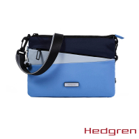 【Hedgren】NOVA系列 側背扁方包(撞色藍)