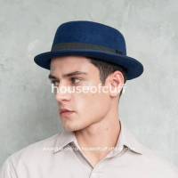Topi Pork Pie dengan Bahan Hard Laken Berkualitas - Dewasa