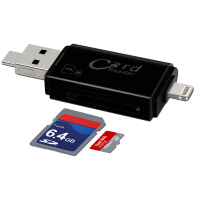 Kismo 3 In 1 USB2.0 Memory Stick OTG แฟลชไดรฟ์ Micro SD TF Card Memory Card Reader Adapter สำหรับ 5 5S 6 7 8 X S6 S7 Edge