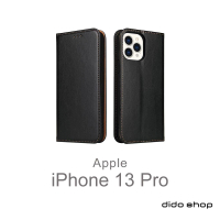 【Didoshop】iPhone 13 Pro 6.1吋 PU仿皮可插卡翻蓋手機皮套(FS226)