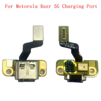 USB Charging Port Connector Board Flex Cable For Motorola Razr 5G XT2071-4 Flex Cable Replacement Parts