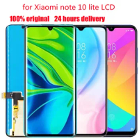 Original AMOLED for xiaomi mi note 10 note 10 pro LCD display Touch screen digitizer for mi note10 lite cc9 pro LCD