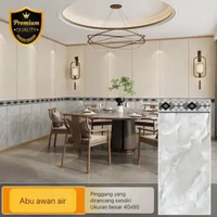 Wallpaper Stiker Dinding PVC Vinyl Marble Wallpaper Marble Glossy Vinil Stiker Lantai Dapur Abu Awan