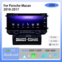 JZM 12.3 inch For Porsche Macan 2010-2017 Carplay Android 12 Car Radio Multimedia Player DVD Carplay GPS 4G Wifi Stereo