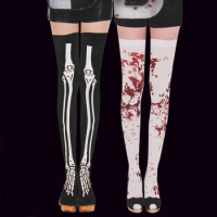 Halloween Bloody Socks Skeleton Skeleton Socks Nurse Bloody Socks COS Makeup Ball Costume Accessories