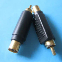 Converter RCA Male To Mini 4 pin DIN Plug S-Video Male Gold Head 200 pcs